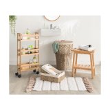 Bademtte 5five Simply Smart Pom pom Brun Bomuld 50 x 75 cm #5