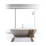 Bademtte 5five Simply Smart Pom pom Brun Bomuld 50 x 75 cm #13