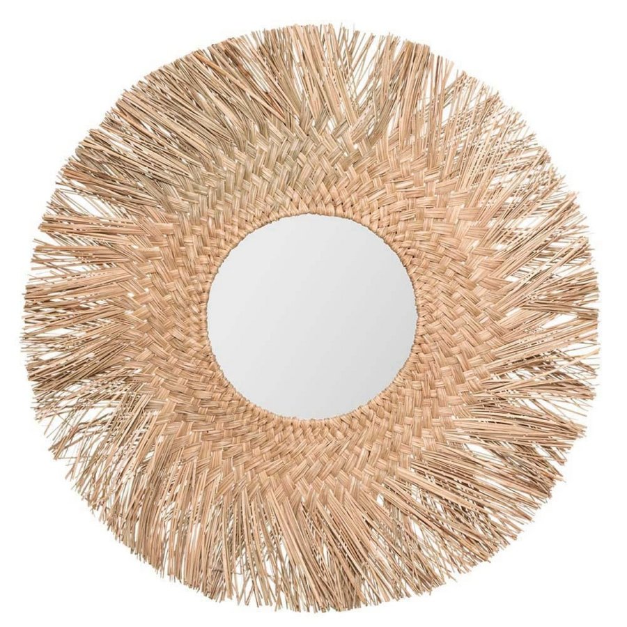 Vgspejl Atmosphera Jungly Cirkulr Natur Siv ( 80 cm) #1