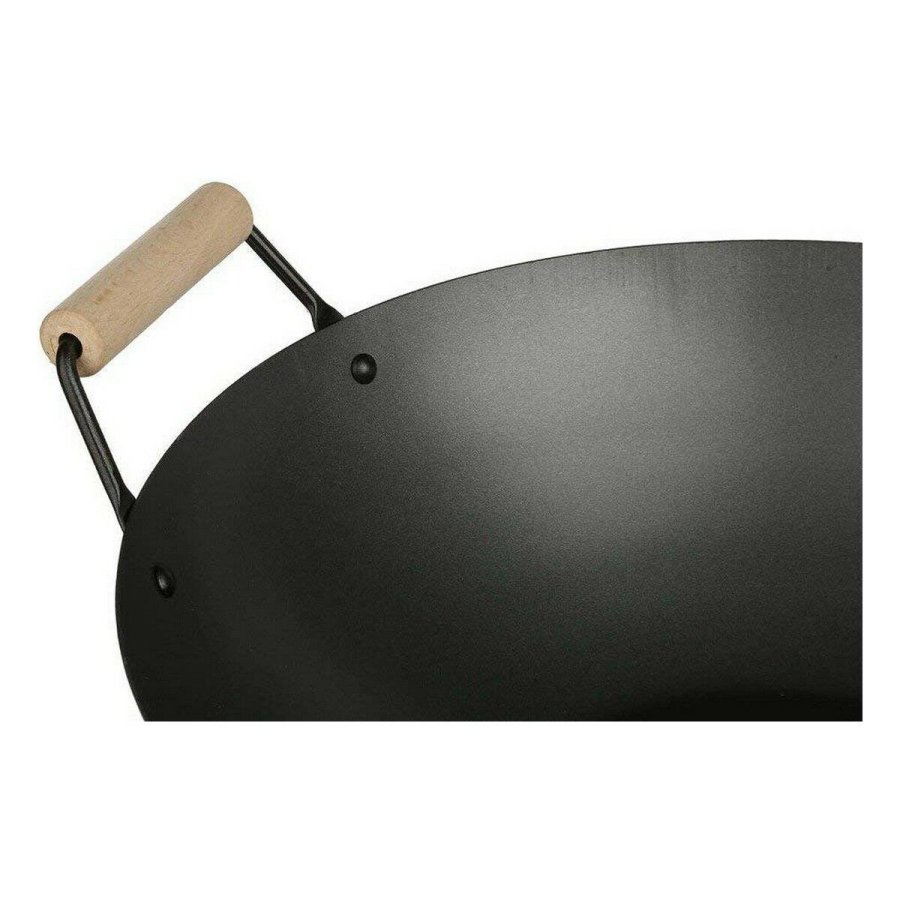 Wok Pande Secret de Gourmet Sort Rustfrit stl  35 cm #2