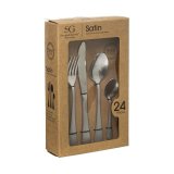 Bestik Satin Stl Rustfrit stl 24 Dele #2