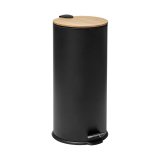 Skraldespand 5five Simply Smart Baltik Sort Bambus 30 L #1