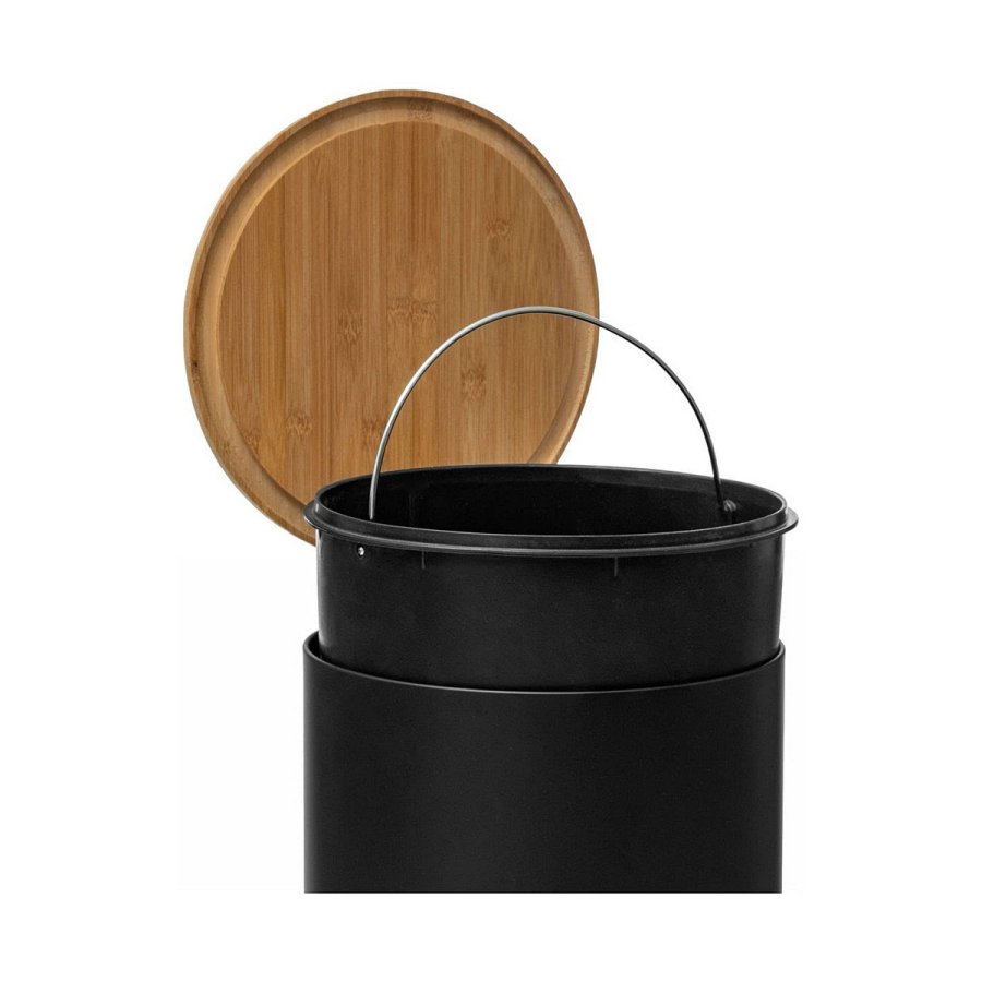Skraldespand 5five Simply Smart Baltik Sort Bambus 30 L #13