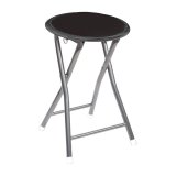 Taburet Atmosphera Foldbar Sort 30 x 30 x 45 cm #1