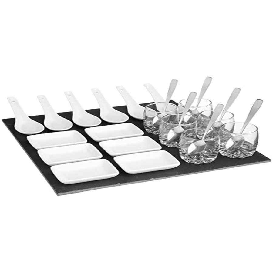 St til appetizere Secret de Gourmet Sort Brt (30 x 30 cm) #1