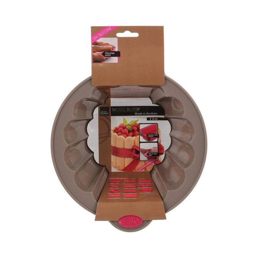 Kageform Secret de Gourmet Brun Silikone 22 cm #3