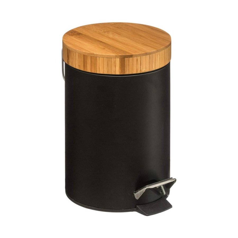 Papirkurv 5five Simply Smart Natureo Bambus 3 L Hvid Sort (3 L) #1