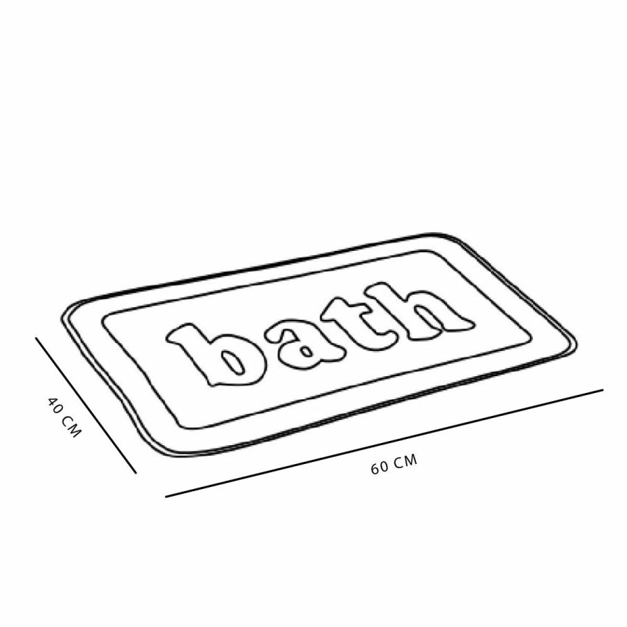 Skridsikker mtte til badekar TODAY Bath PVC 40 x 60 cm Hvid #7