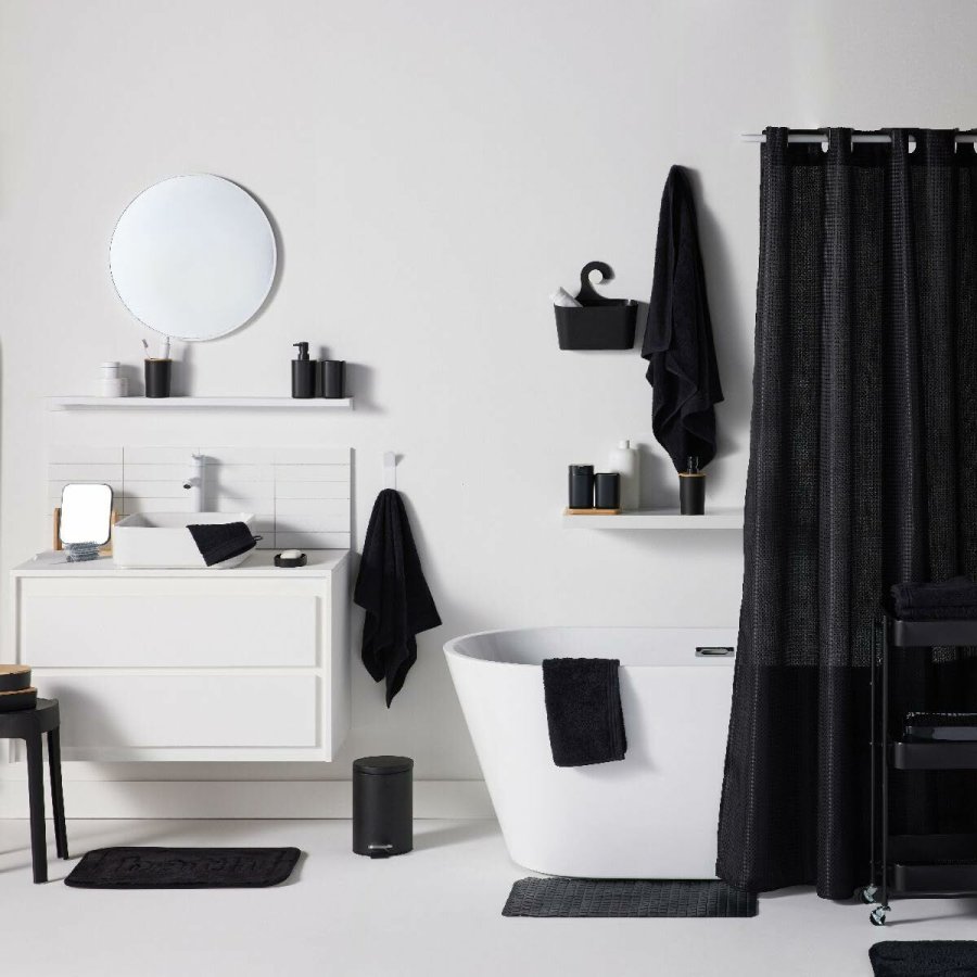 Skridsikker mtte til badekar TODAY UTILITY Sort 40 x 60 cm #2