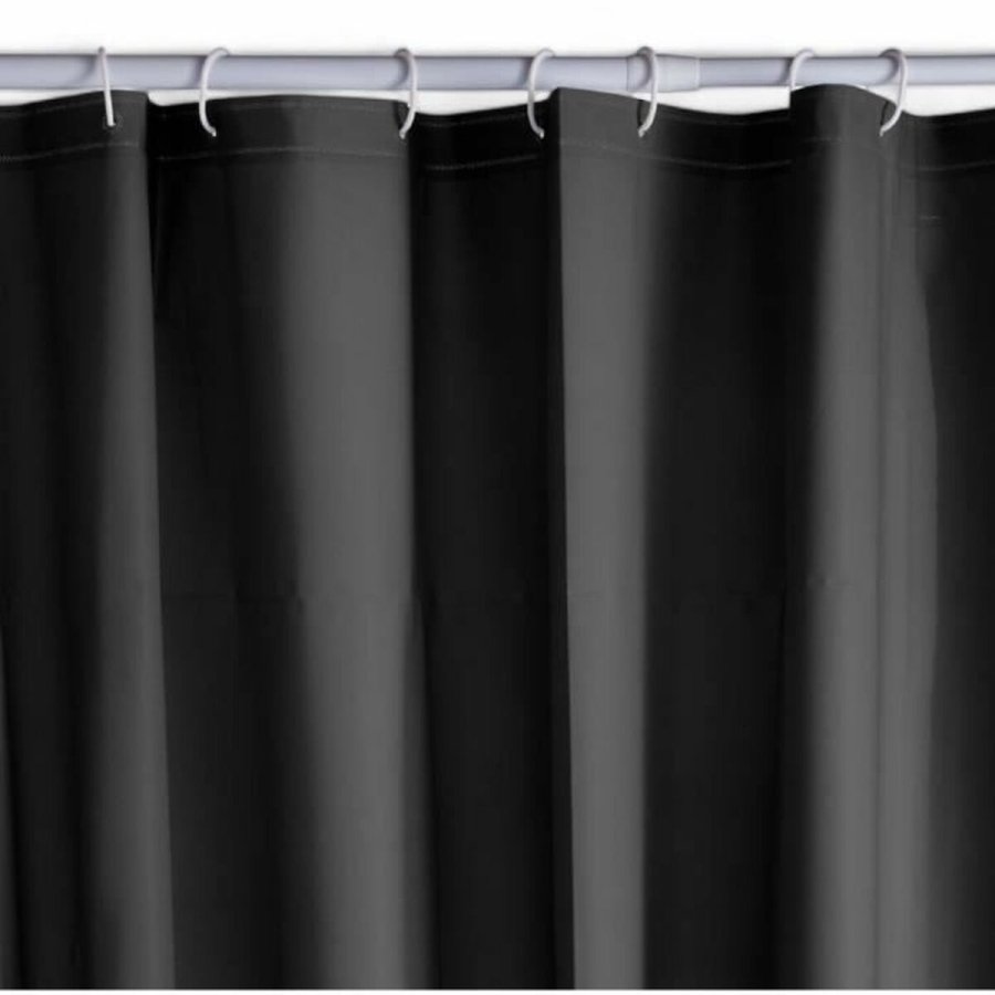 Brusebadsforhng TODAY Sort PEVA 180 x 200 cm (12 enheder) #1