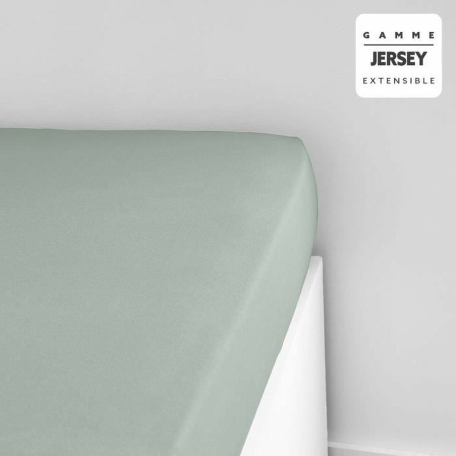 Monteret bundark TODAY Jersey Lysegrn 140 x 190 cm #3