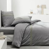 Monteret bundark TODAY Percale Lysegr 140 x 200 cm Gr #2