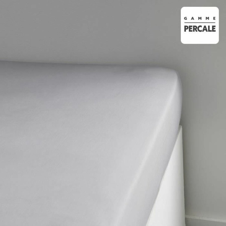 Monteret bundark TODAY Percale Lysegr 140 x 200 cm Gr #3