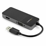 USB til VGA/HDMI-adapter Startech USB32HDVGA Sort 4K Ultra HD #1