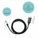 USB-C til HDMI-kabel i-Tec C31CBLHDMI60HZ2M Sort 2 m 4K Ultra HD #4