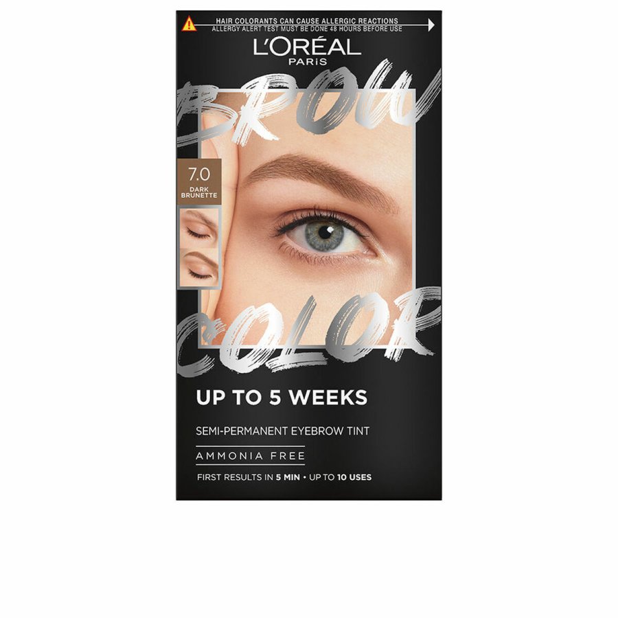 Farve til jenbryn L'Oreal Make Up BROW COLOR N 7.0 Dark blond Semi-permanent 4 Dele #1