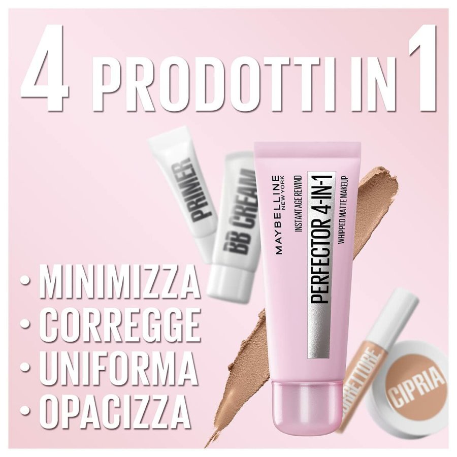 Dkcreme til Ansigtet Maybelline Deep 4-i-1 #4