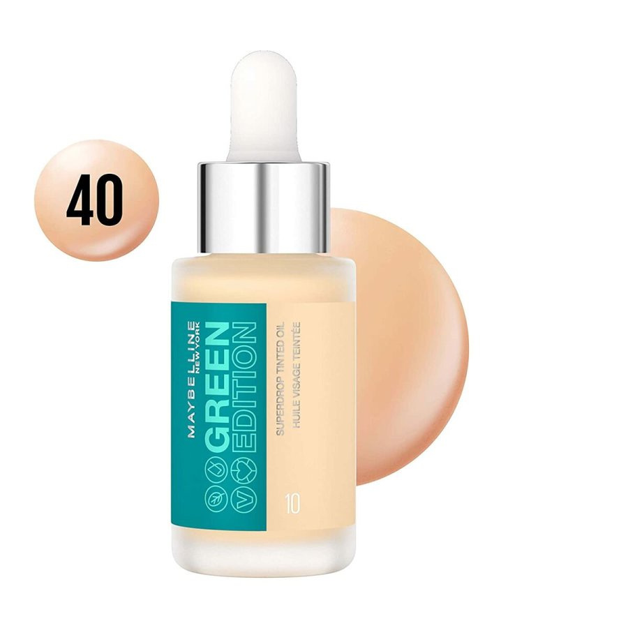 Flydende makeup foundation Maybelline Green Edition N 40 Olie (20 ml) #2