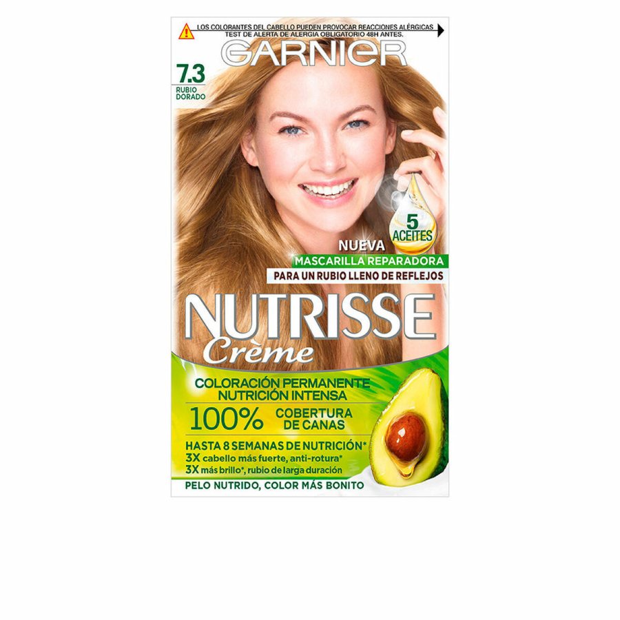 Permanent Farve Garnier Nutrisse N 73-Miel Dore (3 enheder) #1
