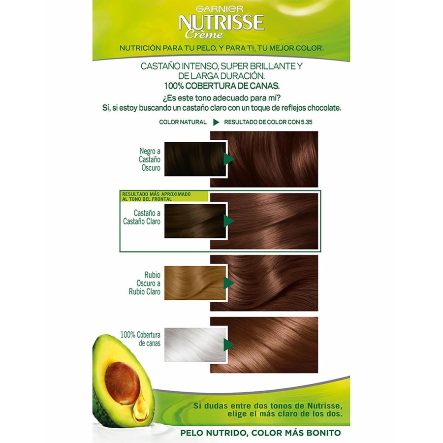 Permanent hrfarve - creme Garnier Nutrisse Creme 5.35/58 - Sequoia #2