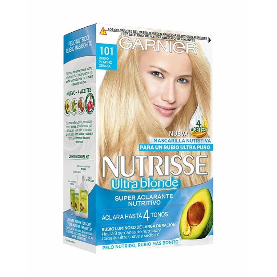 Afblegende hrmaske til blond hr Garnier Nutrisse Ultra Blonde 101 - Sable #1
