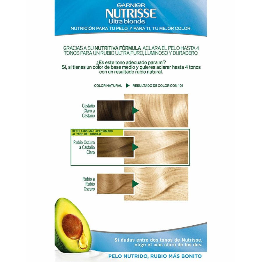 Afblegende hrmaske til blond hr Garnier Nutrisse Ultra Blonde 101 - Sable #2