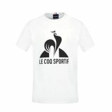 Brne Kortrmet T-shirt Le coq sportif Ess N1 Enfant New Hvid #1