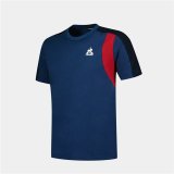 Brne Kortrmet T-shirt Le coq sportif Ess N1 Enfant Sort Marinebl #2