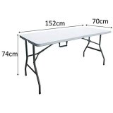 Sammenklappeligt bord ZJF152CZ 152 x 70 x 74 cm #6