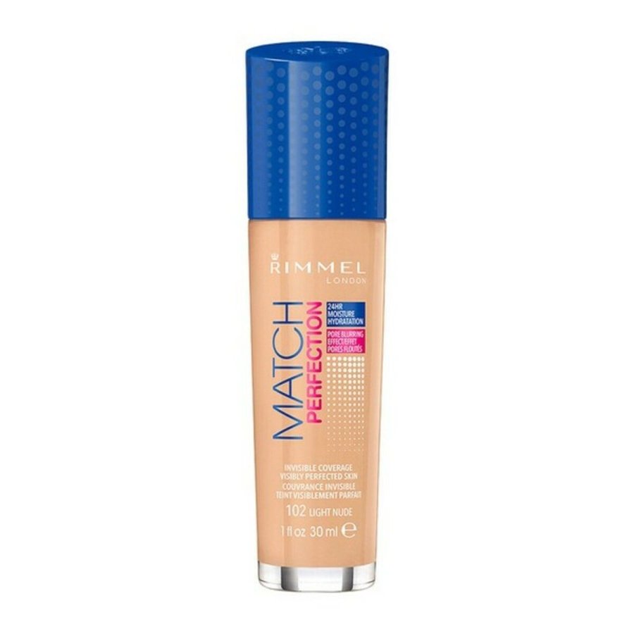 Flydende makeup foundation Match Perfection Rimmel London (30 ml) #1