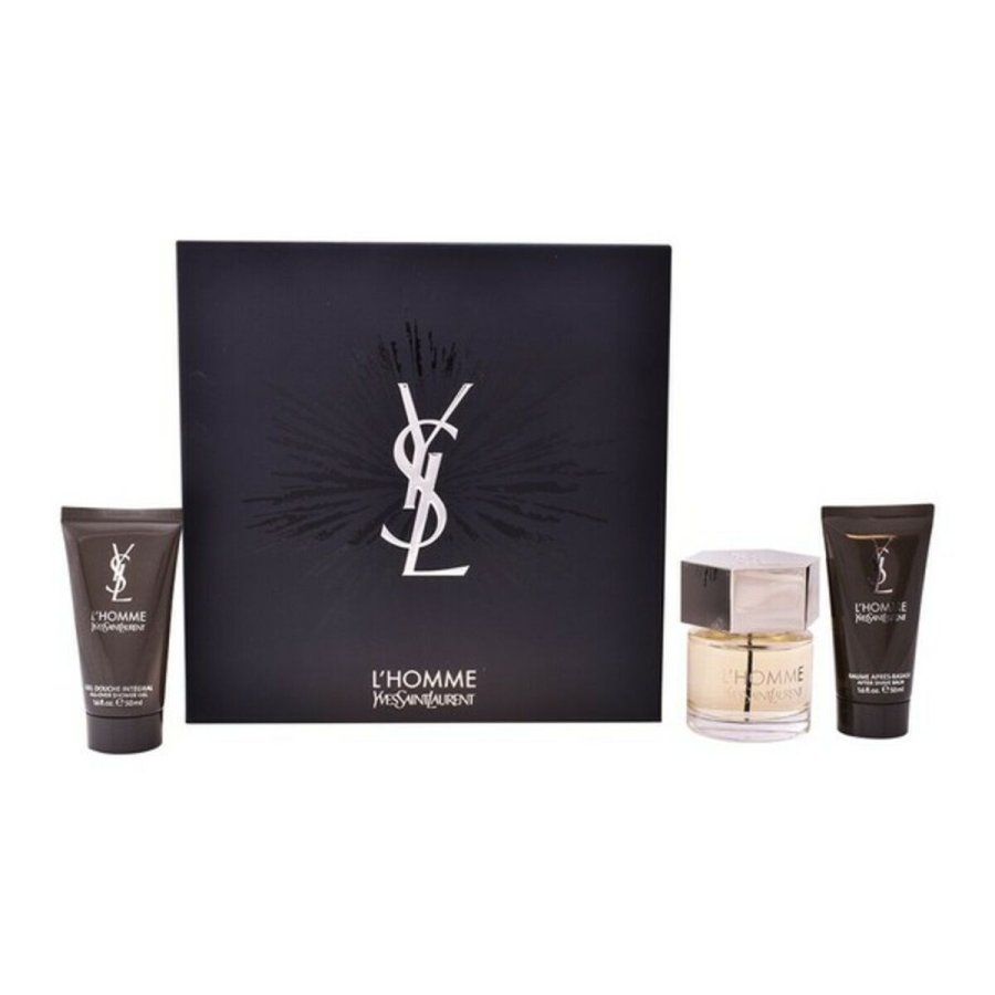 Parfume s�t til m�nd Ysl L'homme Yves Saint Laurent (3 pcs) #1