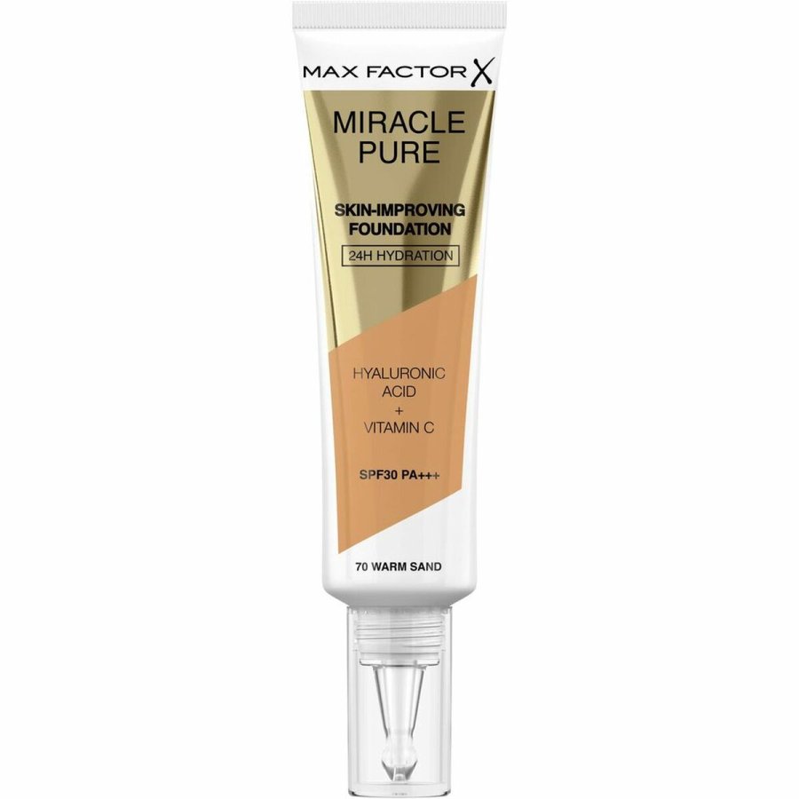 Flydende makeup foundation Max Factor Miracle Pure Spf 30 N 70-warm sand 30 ml #1