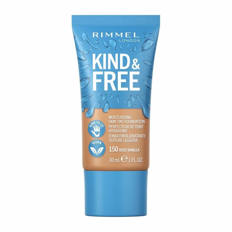 Cremet Make Up Foundation Rimmel London Kind & Free 150-rose vanilla (30 ml) #1
