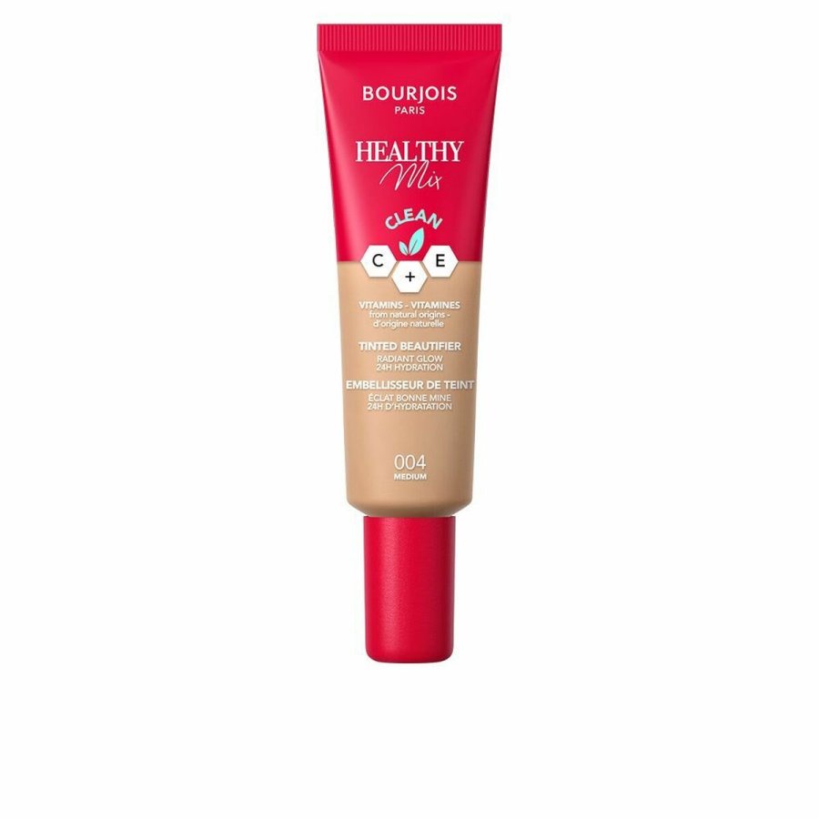 Fugtighedscreme med Farve Bourjois Healthy Mix N 004 (30 ml) #1