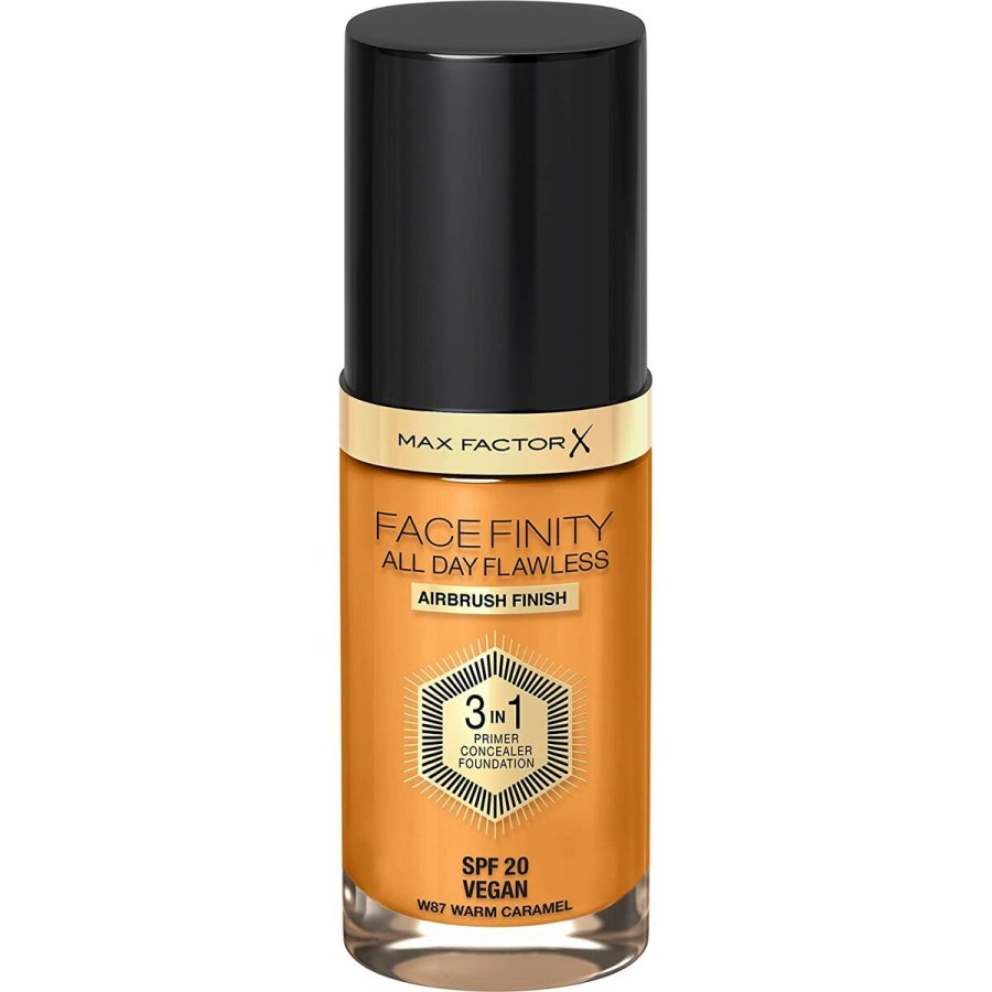 Cremet Make Up Foundation Max Factor Facefinity All Day Flawless 3-i-1 N 87 Warm caramel 30 ml #1