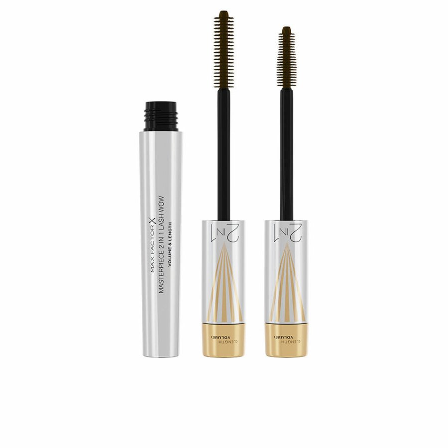 Mascara til jenvipper Max Factor Masterpiece 2 In 1 Lash Wow N 02 Black brown 7 ml #1