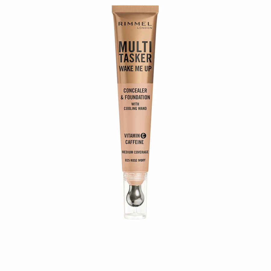 Dkcreme til Ansigtet Rimmel London Multi-Tasker Wake Me Up Rose Ivory 20 ml #1