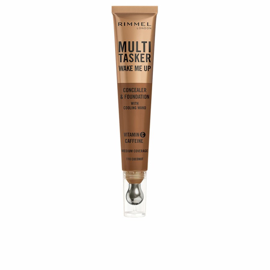 Dkcreme til Ansigtet Rimmel London Multi-Tasker Wake Me Up Warm Coconut 20 ml #1