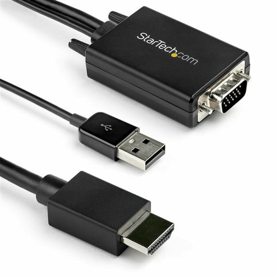 HDMI til VGA Startech VGA2HDMM2M           (2 m) Sort #1