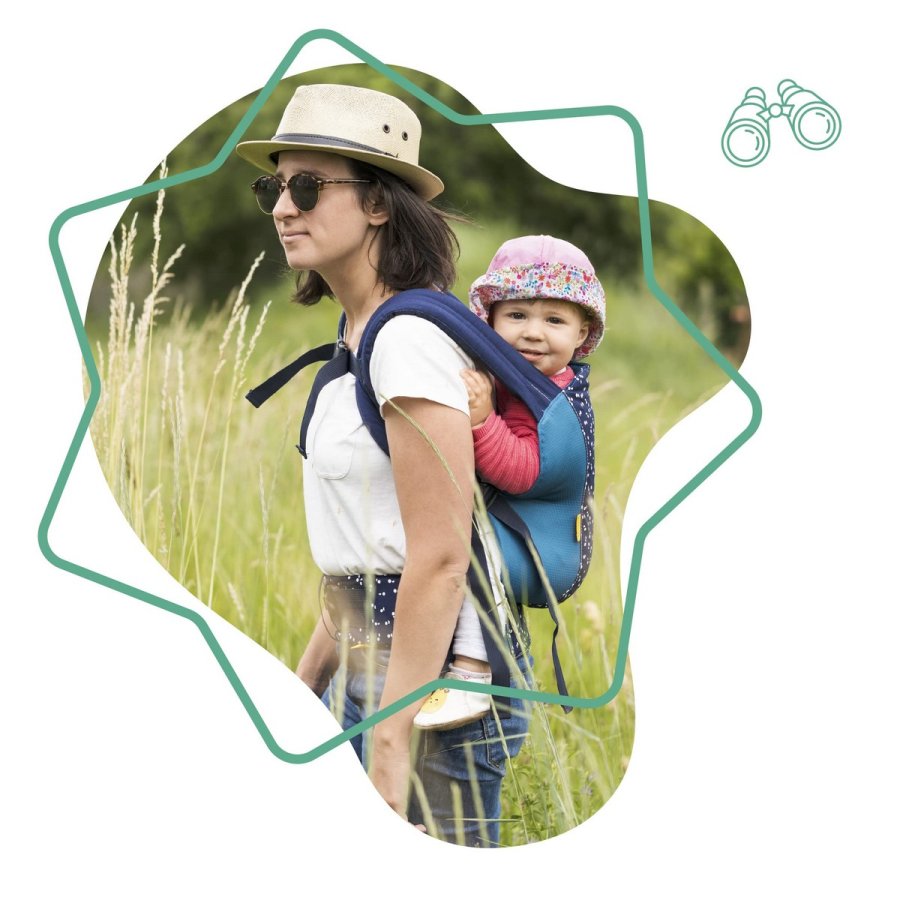 Babyb�rer rygs�k Badabulle Easy & Go 15 kg Bl� Ergonomisk 0-4 �r #2