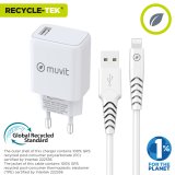 V�goplader + USB A til USB-C-kabel Muvit for Change SN-TC170DS1E150A + DC-006 Hvid 12 W #2