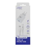 V�goplader + USB A til USB-C-kabel Myway Hvid 12 W #3