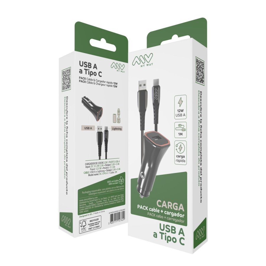 Biloplader Myway 1,2 m Sort #5