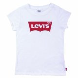 Brne Kortrmet T-shirt Levi's Batwing B Hvid #2