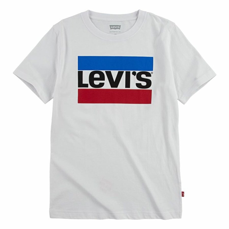 B�rne Kort�rmet T-shirt Levi's 9E8568-001 Hvid #1
