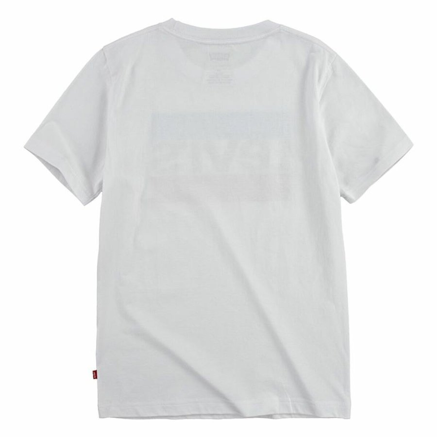 B�rne Kort�rmet T-shirt Levi's 9E8568-001 Hvid #2