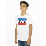B�rne Kort�rmet T-shirt Levi's 9E8568-001 Hvid #4