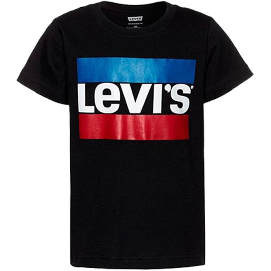 B�rne Kort�rmet T-shirt Levi's LVB-SPORTSWEAR LOGO TEE Sort #1