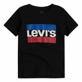 Kort�rmet T-shirt til M�nd Levi's Logo Jr  Sort #2