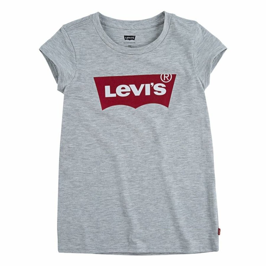 Brne Kortrmet T-shirt Levi's Batwing Lysegr #1